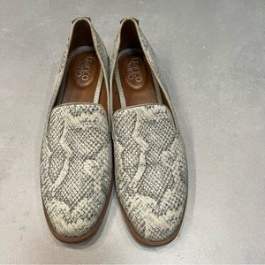 Franco sarto faux snake loafers